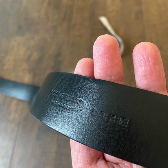 Dolce & Gabbana Black Calf leather Silver metal buckle belt belt - Picture 6 of 14